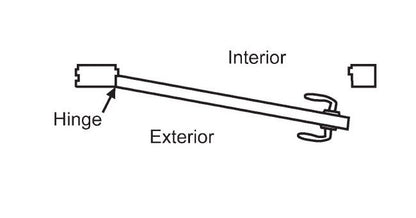 Strybuc Left Hand Outswing Aluminum Offset Pivot - Image 1