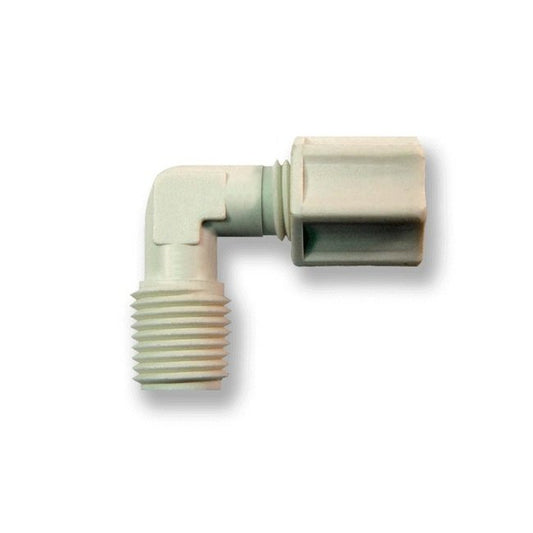 Acetal Compression Elbow - 1/8 MNPT x 1/8 OD - Image 1