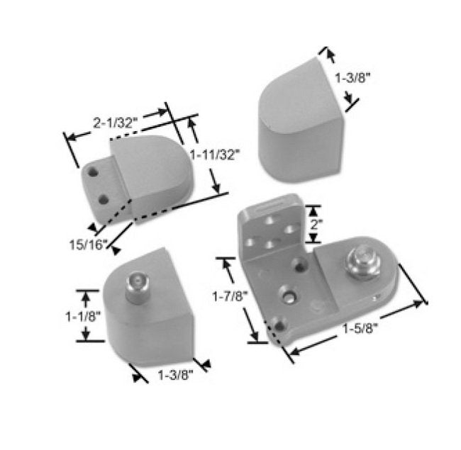 Commercial Left Hand Outswing Aluminum Finish Offset Pivot - Image 1