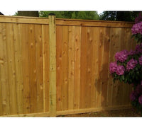 Pressure-Treated Commercial Red Cedar Wood Fence by Long®Fence