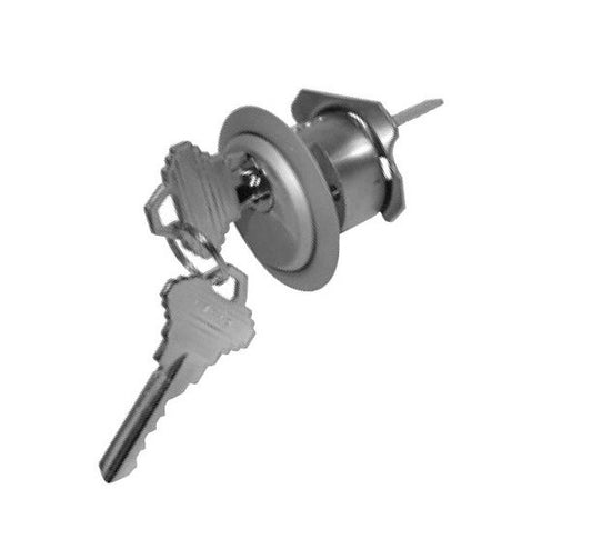 Strybuc Aluminum Finish and Brass Keyed Rim Cylinder Security Lock - Image 1