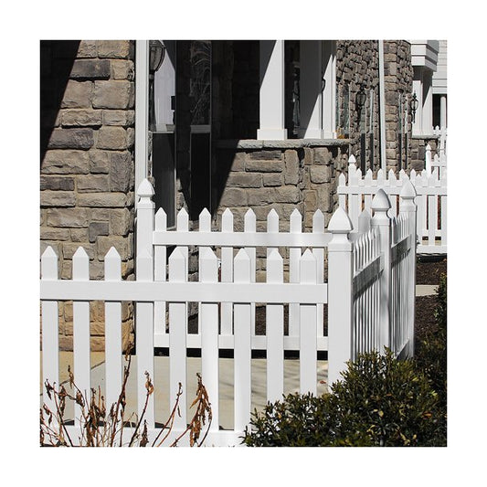 Durable Commercial Picket Vinyl Fences - Image 1