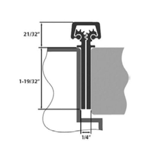 1/4-Inch Clearance Aluminum Continuous Hinge - Image 2