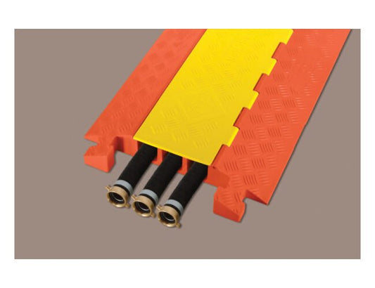 3-Channel Heavy-Duty Cable Protectors for Industrial Use - Image 1