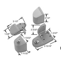 Strybuc RH Aluminum Finish Offset Pivot for Commercial Doors
