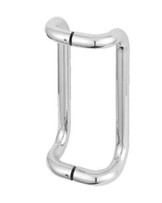 Strybuc 11" Brushed Stainless Finish Door Pull for Glass Mounting - Image 1