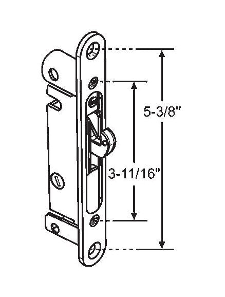 Commercial Mortise Lock with Bracket Trim Plate - Image 1