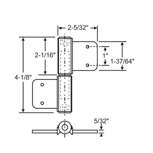 Heavy-Duty Commercial Door Hinge Kit - Image 1