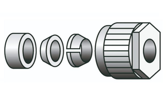 GL-14 to 1/8 Inch (in) Outer Diameter (OD) Compression Cap - Image 2