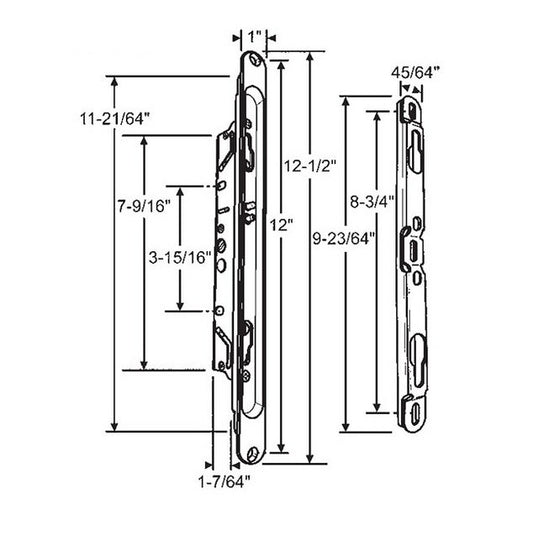 Heavy-Duty Multipoint Mortise Lock Set with Installation Kit - Image 1