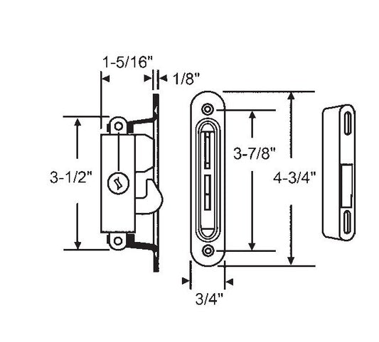 Pennco Mortise Lock with Keeper - Image 1