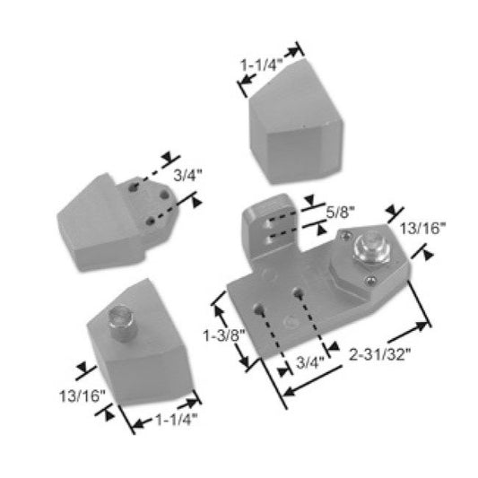 Commercial Aluminum Left Hand Outswing Offset Pivot - Image 1