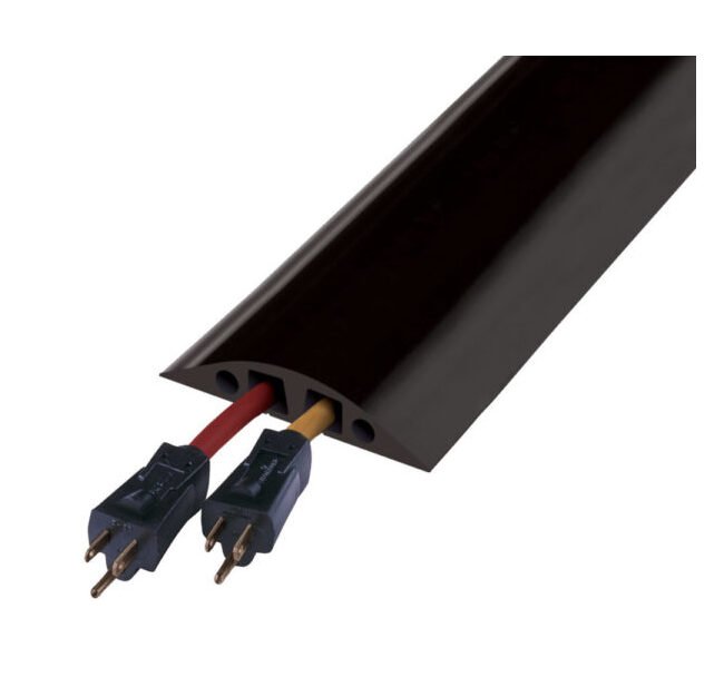 2-Channel Rubber Wire Cable Cord Protectors - Image 1