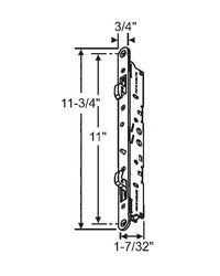 Stainless Steel Two Point Mortise Lock with Faceplate for Commercial Doors