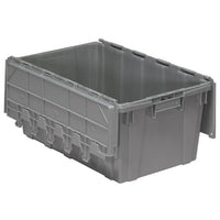2.3 ft³ Gray Attached Lid Container - Stackable & Reusable