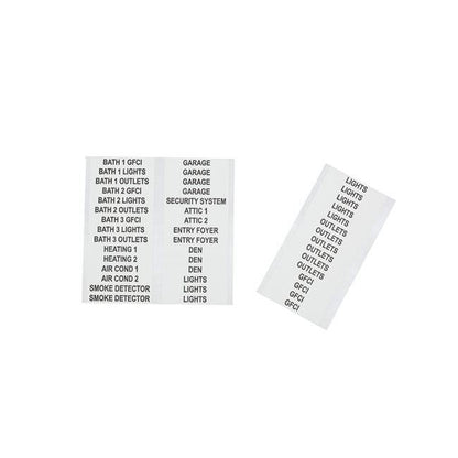 Klein Household Electric Panel Marker Book - 10 Pages - Image 3