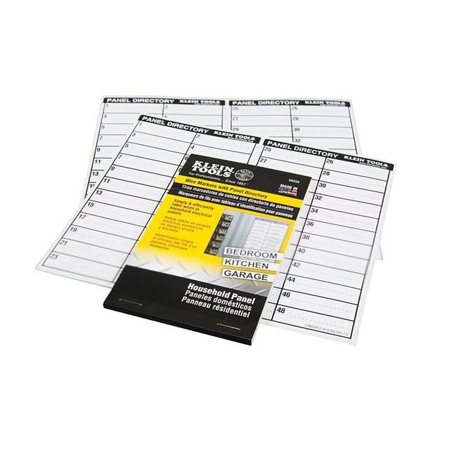 Klein Household Electric Panel Marker Book - 10 Pages - Image 4
