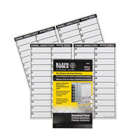 Klein Household Electric Panel Marker Book - 10 Pages