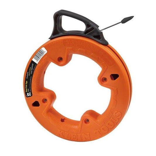 Klein 25ft High Strength Steel Fish Tape - 1/4 in. Width - Image 1