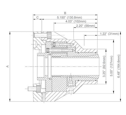 16C-ND Dead Length Collet Chucks - A2-5 Spindle Nose - Image 2