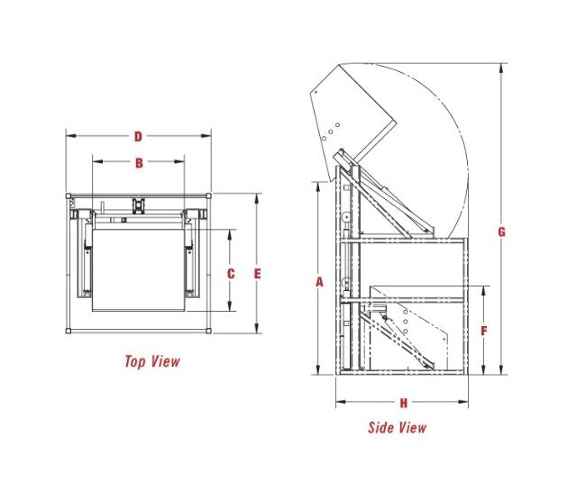 Advance Lifts HRDP 6000 lb High Reach Container Dumper - Image 2