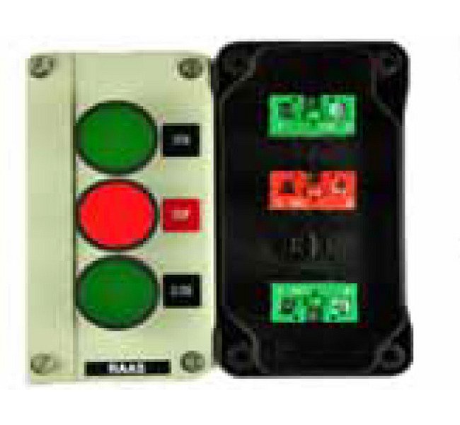 Spring Return Complete Control Station with Open-Stop-Close Marking - Image 1