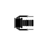 3 in x 25 ft Clear PVC Suction Discharge Hose Assembly with Crimped Female Kamlock x MNPT - Image 2