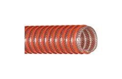 Kanaline 3'' x 10' PVC Material Handling Hose Assembly with Crimped MxF Aluminum Kamlock - Image 1