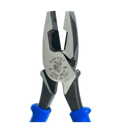 Klein® High-Leverage Fish Tape Pulling Pliers - 9-1/2 in. Side Cutting Conduit Plier - Image 4