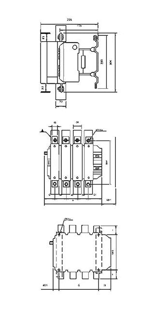 Shamrock Controls 500A Inductive AC F-Range 4 Pole Contactor - Image 2