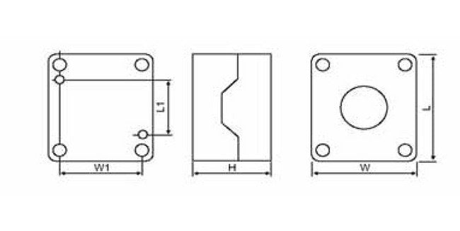 Shamrock Controls Normally Closed (NC) Gold Flash Type Contact Block for RC.P IP65 Enclosures - Image 1