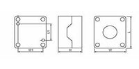 Shamrock Controls Normally Closed (NC) Gold Flash Type Contact Block for RC.P IP65 Enclosures