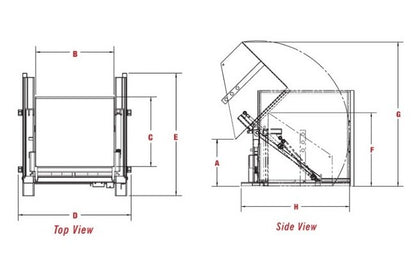 Advance Lifts HDDP Series Heavy-Duty Container Dumper - Image 2
