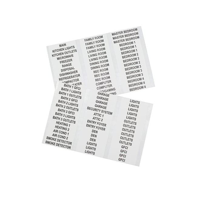Klein® 10 Pages Household Electric Panel Wire Marker Book - Image 3