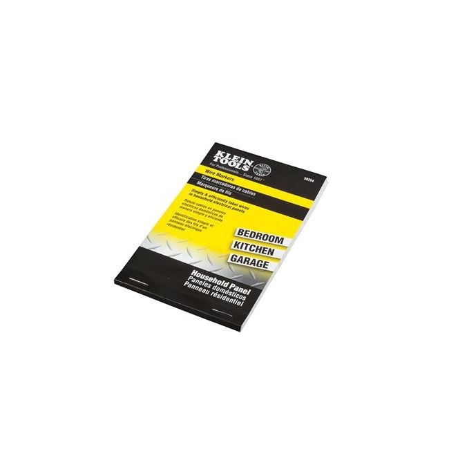 Klein® 10 Pages Household Electric Panel Wire Marker Book - Image 5