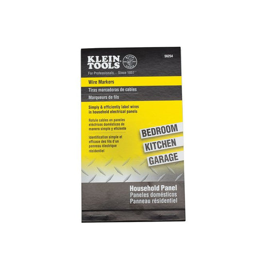 Klein® 10 Pages Household Electric Panel Wire Marker Book - Image 1