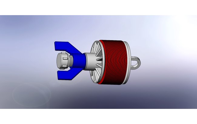 Kwikie PVC Hollow Stem End Cap Plug, 2.92-3.45 in, Corrosion-Proof - Image 1
