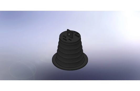 2-1/2 in Poly Pull Plug with Rope Tab, LDPE Material - Image 1