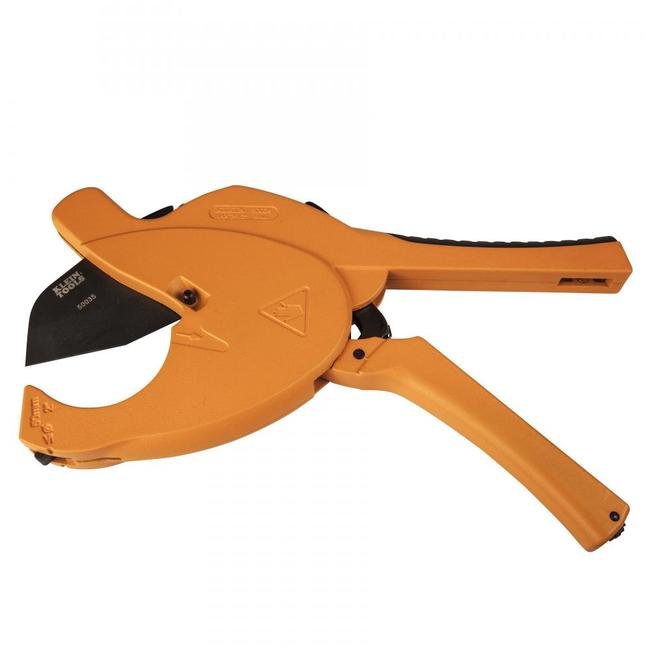 Klein® 11 in. Large Capacity Ratcheting PVC Cutter - Image 1