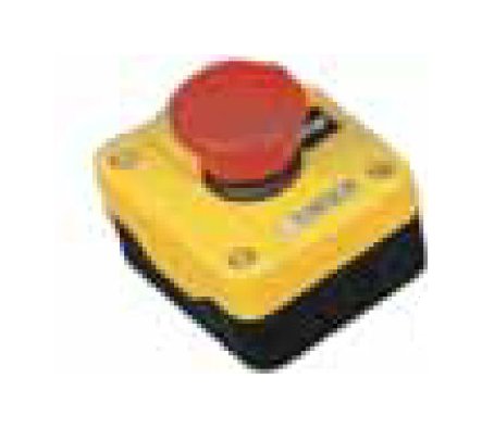Red Normally Closed Plastic Control Station - Image 1