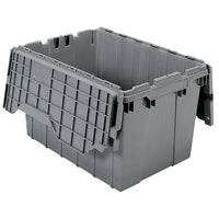 1.6 Cubic Feet Gray Attached Lid Container - Source Equipment Co.
