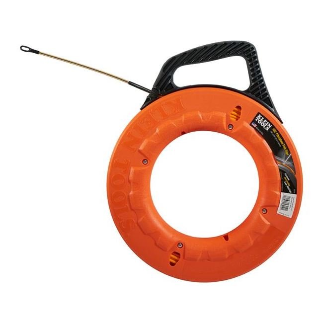 Klein® 100ft Fiberglass Fish Tape with Laser-Etched Depth Markings, Non-Conductive - Image 2