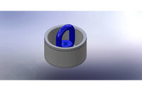 PVC Riser Cap 1 1/2 in Gray - Loop Nut Solid Stem