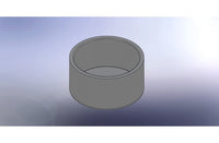 Gray PVC End Cap - 3 Inch
