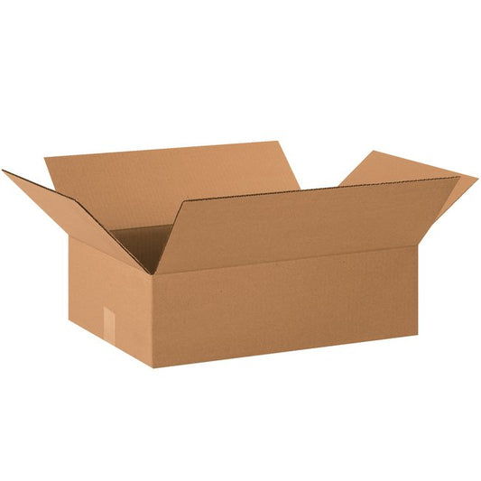 Alpha 22x16x8 ECT-32 Single Wall Corrugated Box Bundle (20 Pack) - Image 1