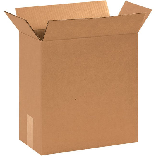 Alpha Packaging 12-3/4x6-3/8x13-1/2 Corrugated Box, Pack of 25, ECT-32 Kraft - Image 1