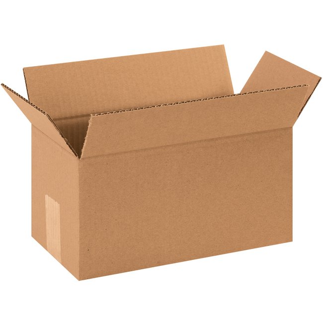 12x6x6 Heavy-Duty Single Wall Corrugated Box - Image 1