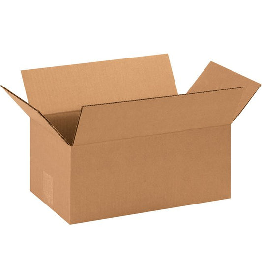 Alpha Packaging 14-1/2x8-3/4x6 ECT-32 Kraft Corrugated Box Bundle (25-Pack) - Image 1