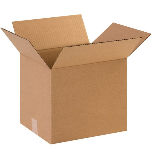 12x10x10 Kraft Corrugated Box - ECT-32 Single Wall, Bundle of 25 - Image 1