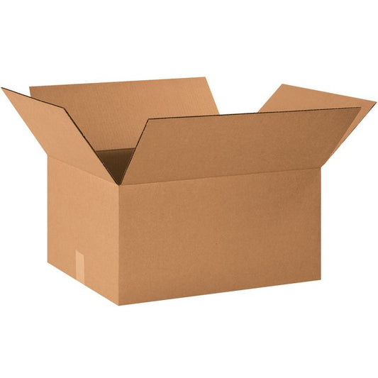 Alpha ECT-32 Kraft Corrugated Box, 20x16x10 in, Bundle of 25 - Image 1